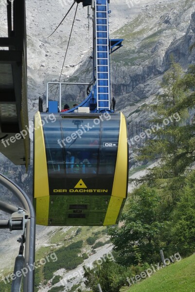 Seilbahn Cableway Cabrio Austria Dachstein-schladming