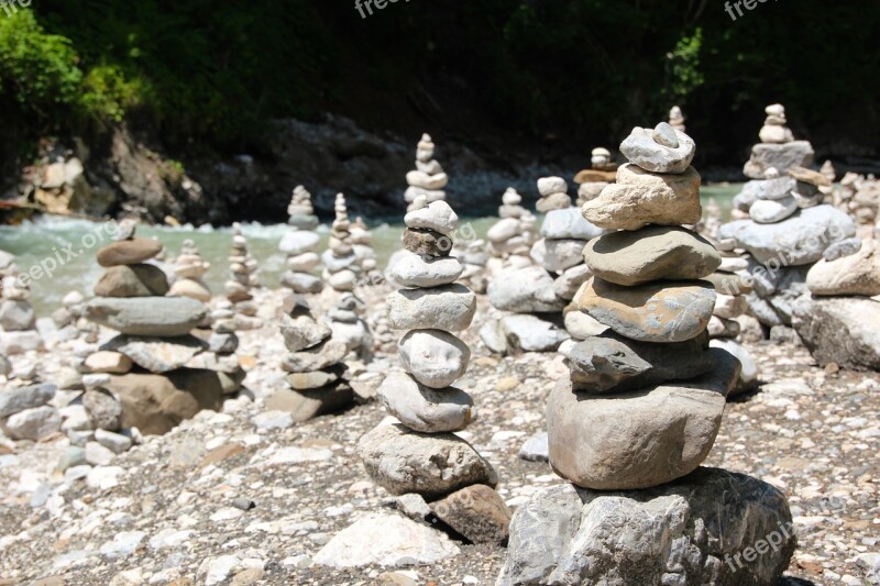 Stone Park Stones Stack Stacked Stones Shaky