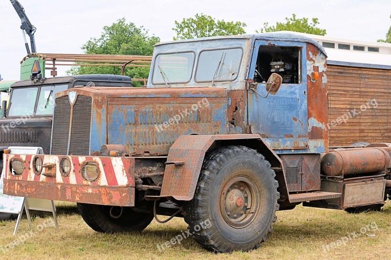 Truck Old Historically Faun German Empire