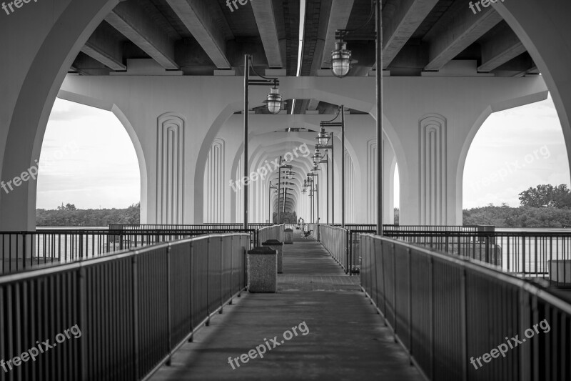 Bridge Fishing Fishing Bridge Pier River