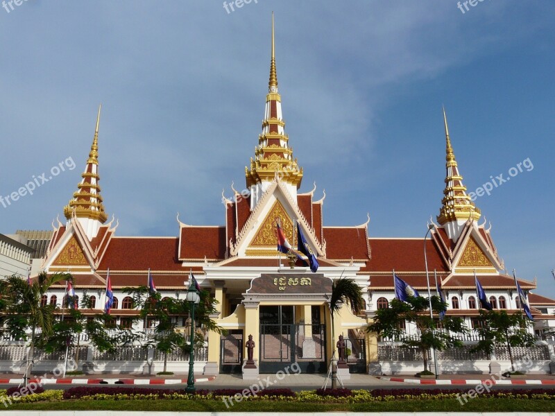 Phnom Penh Government Palace Cambodia Building Free Photos