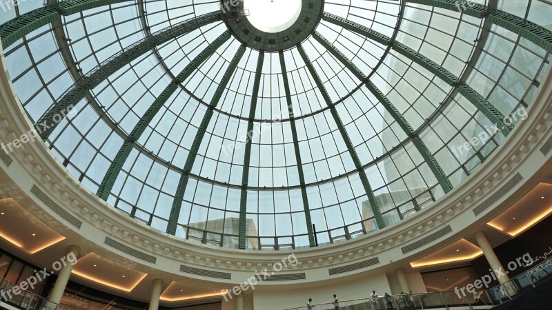 Dubai Mall Dubai Landmark Dome Glass Ceiling