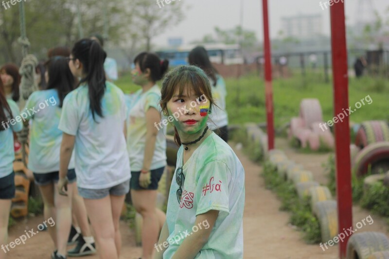 Students Yearbook Naughty Throwing Powder Humor