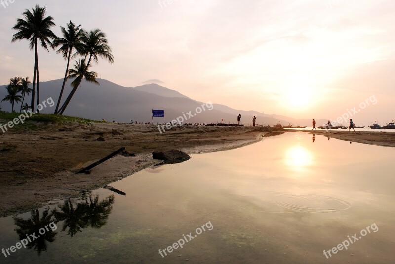 Dawn Dawn On My Khe Beach My Khe Beach Da Nang Sea Da Nang Tourism