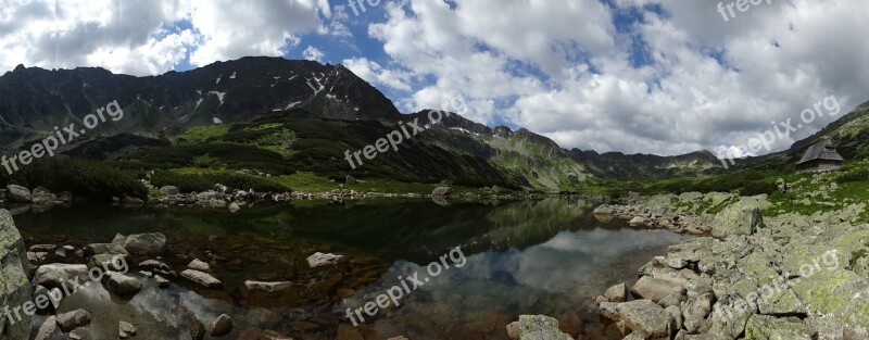 Tatry Mountains Valley Of Five Ponds The High Tatras Landscape