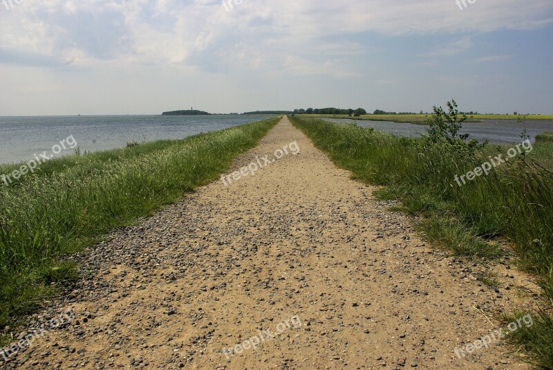 Away Walk Dike Sea Dunes