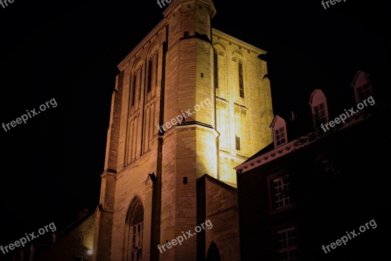 Church Building Light Evening Architecture