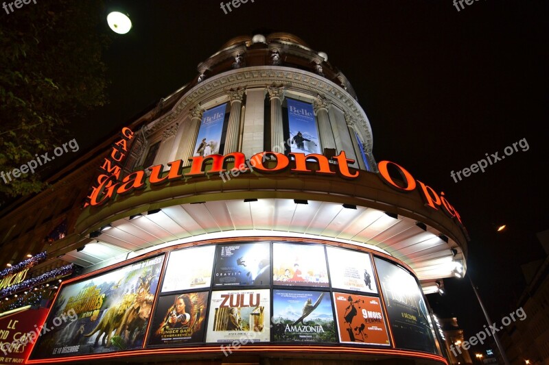 Cinema Gaumont Posters Paris Night