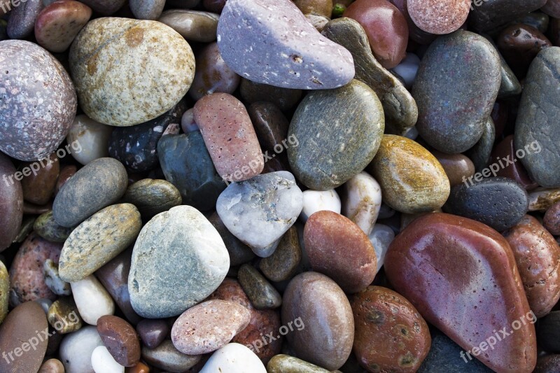 Rocks Beach Pebbles Nature Seaside