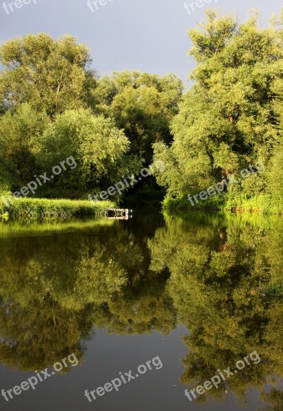 Surface Reflection Water-level Sunset Free Photos