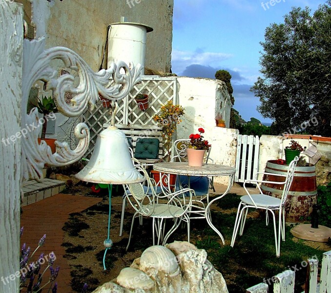 Garden Patio Bell Table Furniture