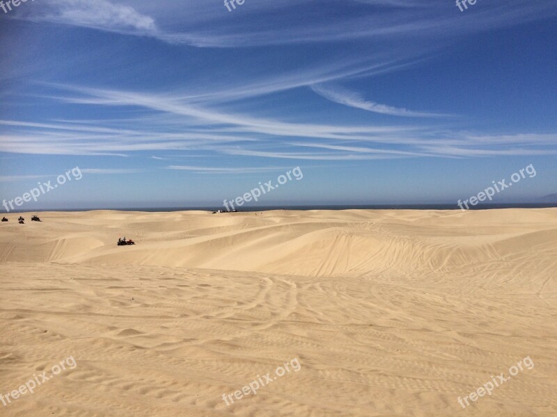 Sand Dunes Sky Sand Beach Travel