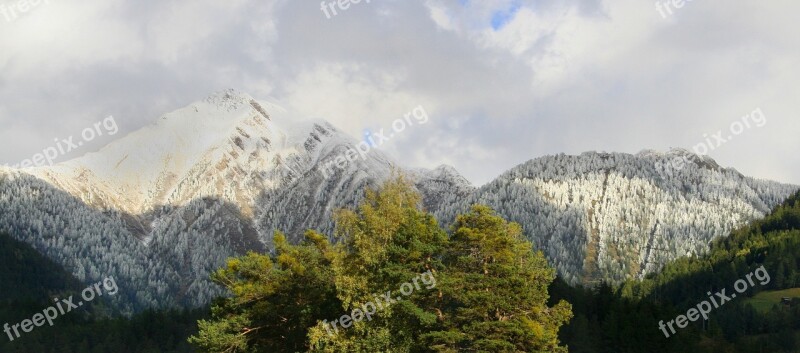 Mountains Landscape Alpine Autumn Sky