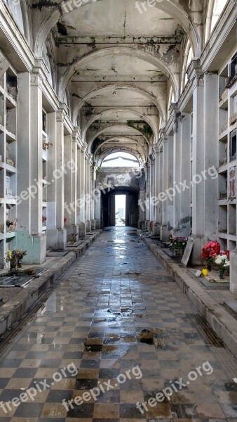 Cemetery Path Hall Graves Tomb