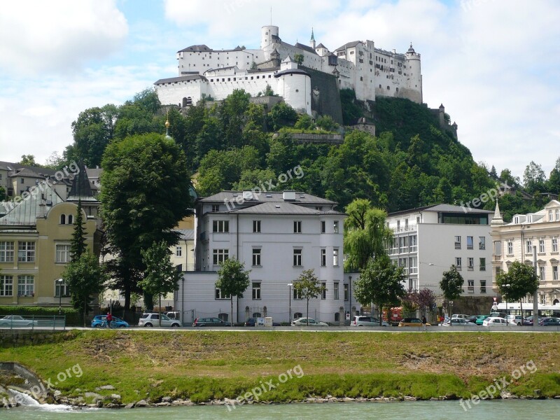 Salzburg Austria Summer Fortress Architecture