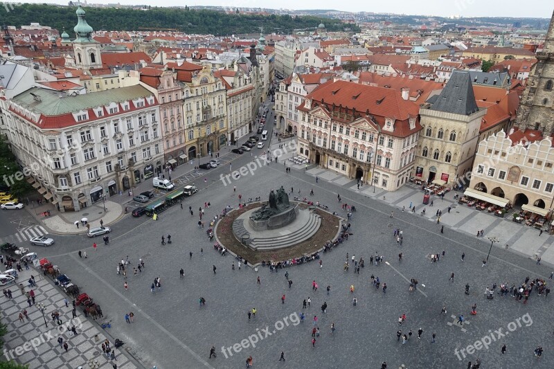 Pedestrian Zone Space Prague Old Town City