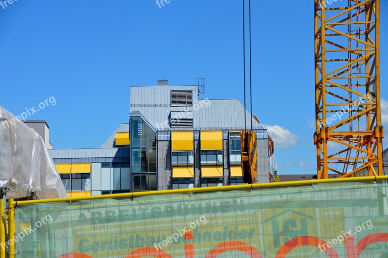 Residence Skyscraper Site Crane Scaffolding