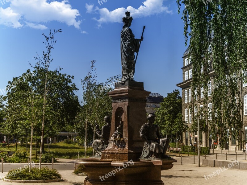 Fountain Saxonia Architecture Chemnitz Free Photos