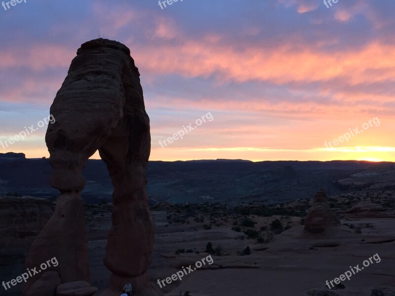 Sunset Moab Desert Free Photos