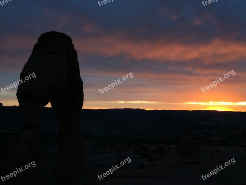 Sunset Moab Desert Free Photos