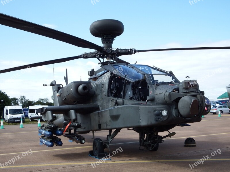 Apache Gunship Helicopter Military Attack