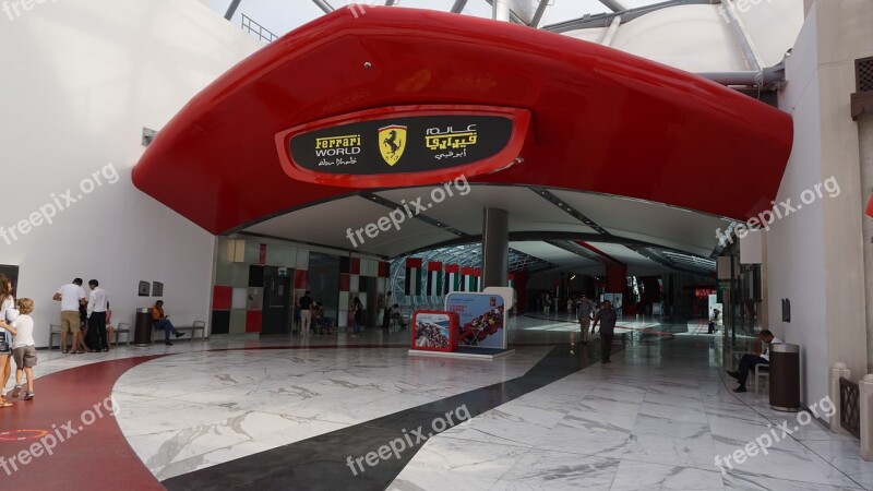 Ferrari World Abu Dhabi Uae Entrance Free Photos