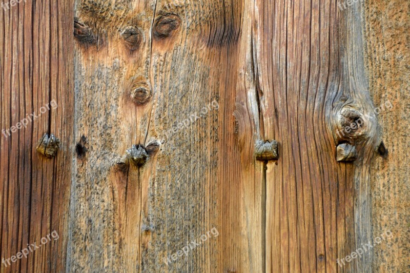 Old Wood Anchoring Structure Weathered Innenausbau