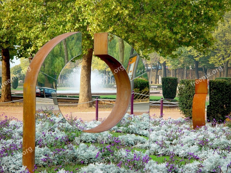 Metz Parc Caserne Ney Sculpture Modern Mirroring