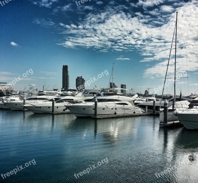 Marina Gold Coast Australia Queensland Free Photos