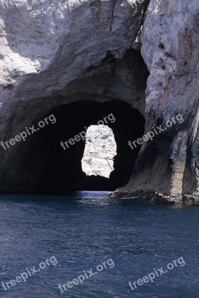 Italy Sardinia Sea Rock Mediterranean