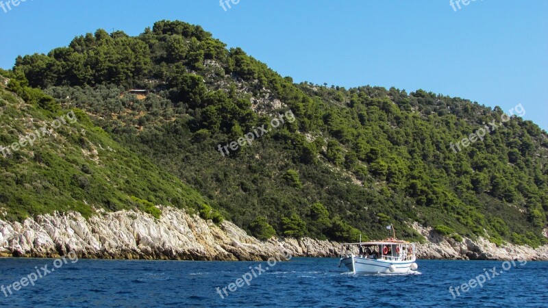 Rocky Coast Cliffs Sea Coast Island