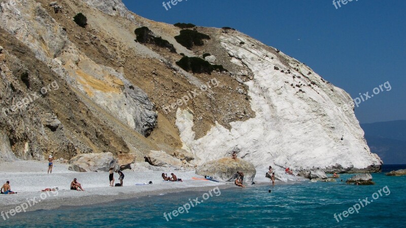 Greece Skiathos Island Beach Rock