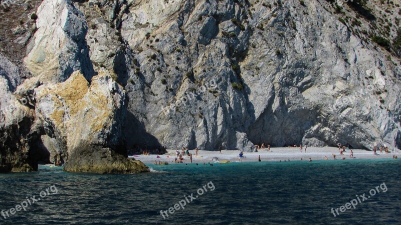 Greece Skiathos Island Beach Rock