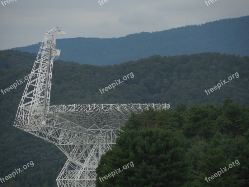 Trees Radio Telescope Radio Telescope Sky