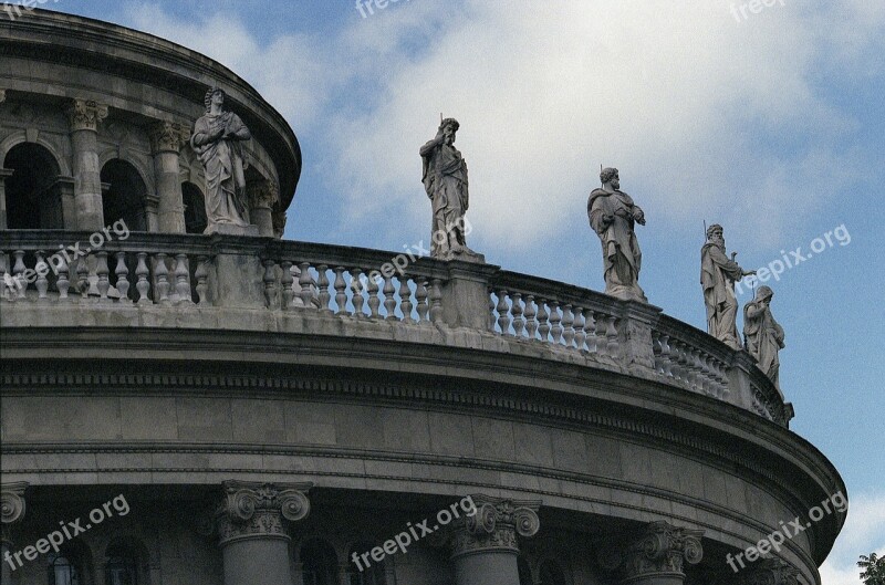 Church Statues Saints Budapest Architecture