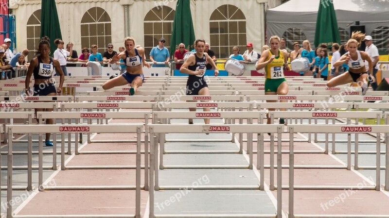 Athletics Sport Hurdles Junior Gala Free Photos