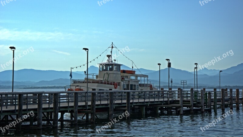 Transport Port Anchorage Lake Chiemsee