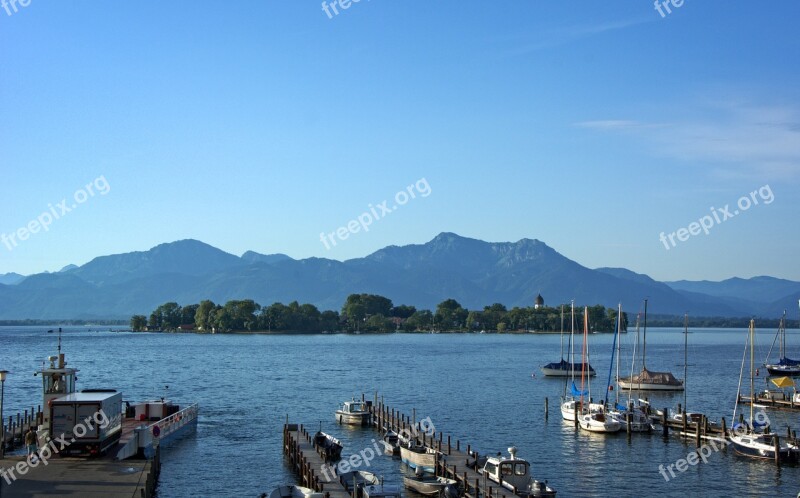 Landscape Chiemgau Chiemsee Ladies Island Nature