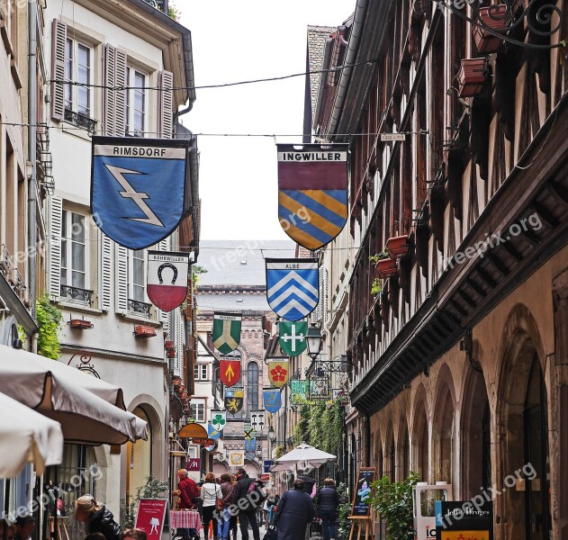 Strasbourg Wine Alley Center Cathedral Square Local