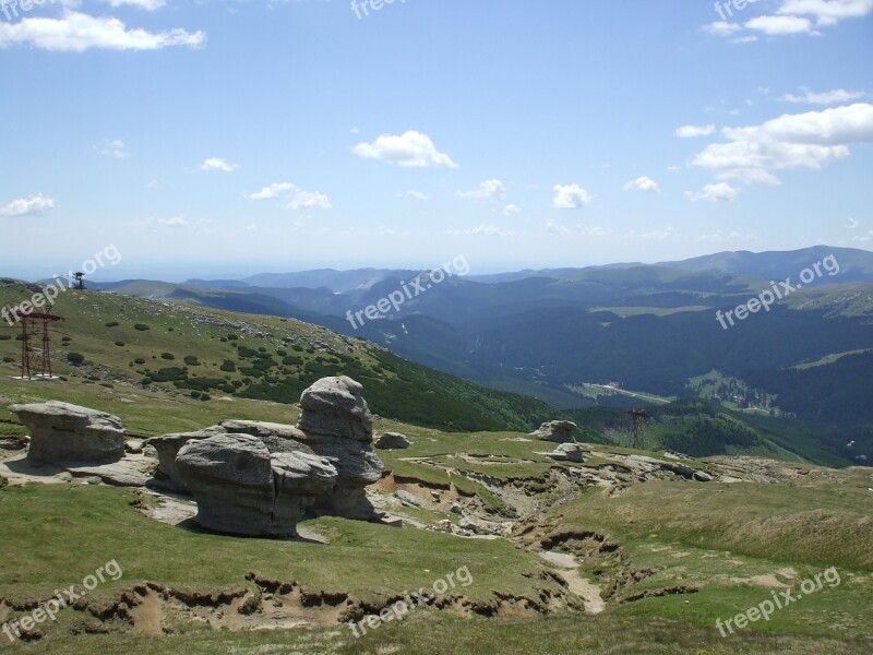 Busteni Romania Mountain Landscape Mountain Landscape