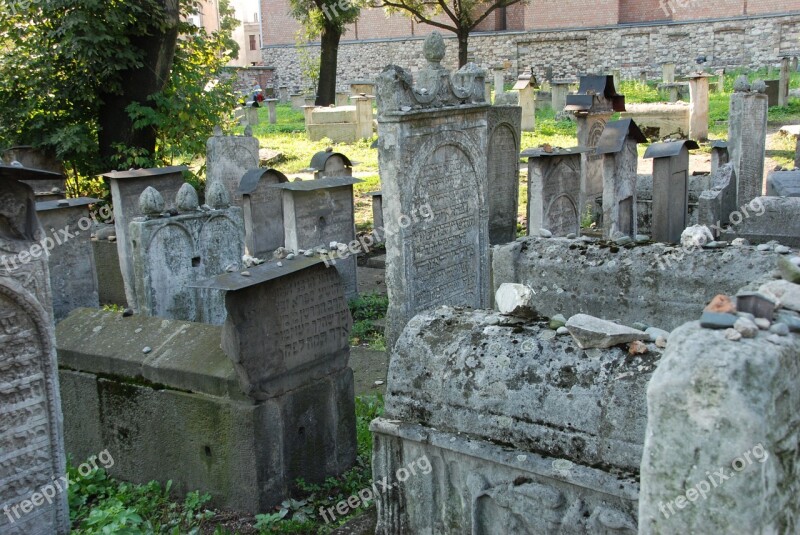 Cemetery Grave Tombstone Jewish Commemorate