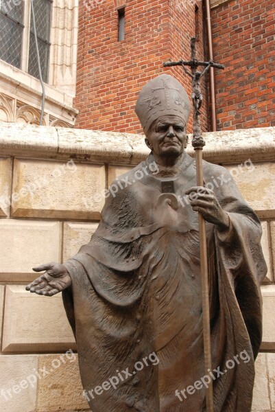 Pope John Paul Ii Poland Image Statue