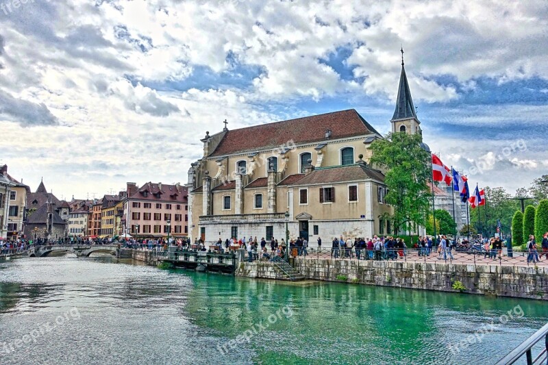 River Building Panoramic Architecture Exterior