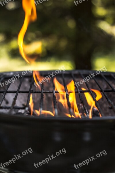 Grill Season On The Grill Fire Empty Grill Grilling