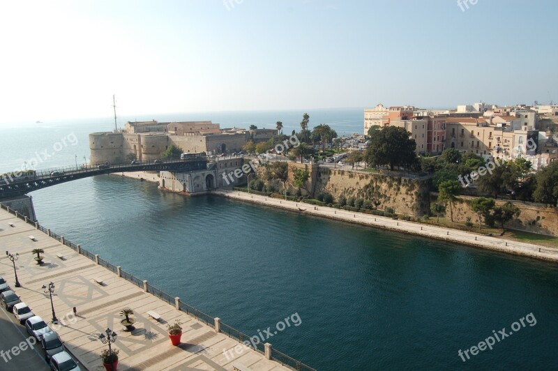 Taranto Waterway Aragonese Castle Free Photos