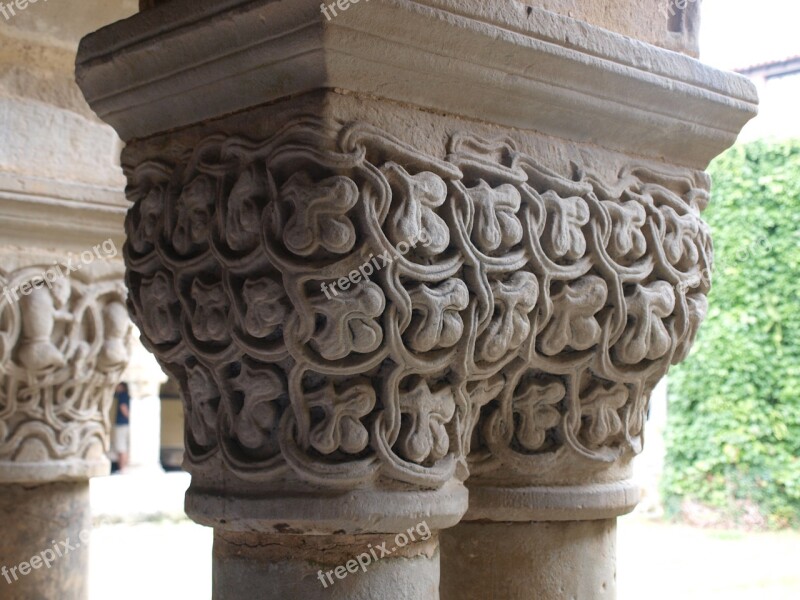 Collegiate Church Cloister Santa Juliana Santillana Del Mar Spain