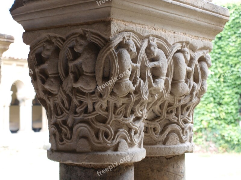 Collegiate Church Cloister Santa Juliana Santillana Del Mar Spain