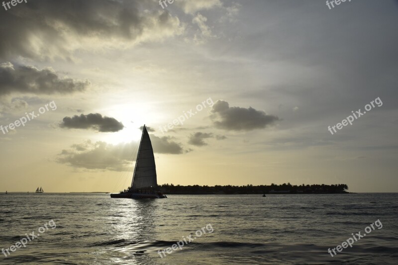 Sol Boat Beach Sunset Landscape