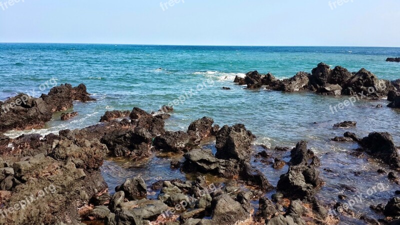 Jeju Sea Summer Sea Side Water