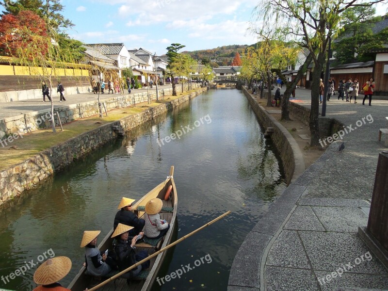 Kurashiki Boat River Canal Tourists